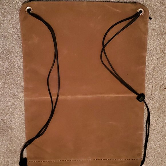 Duluth Pack Khaki Canvas Drawstring Knapsack Rucksack - NWT - Picture 5 of 6